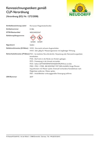 CLP-Kennzeichnungsetikett
