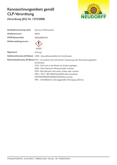 CLP-Kennzeichnungsetikett