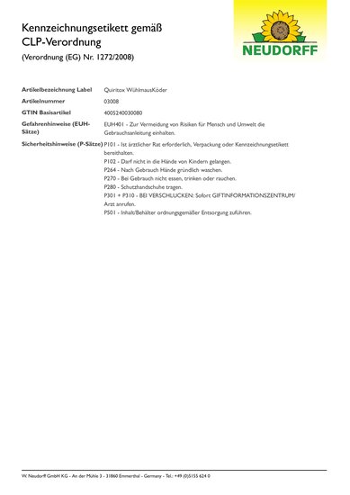 CLP-Kennzeichnungsetikett