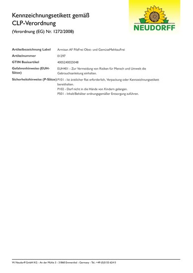 CLP-Kennzeichnungsetikett