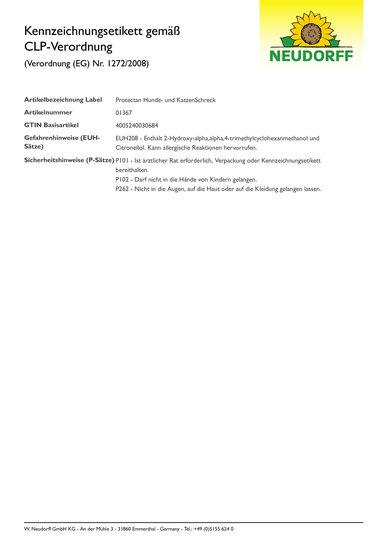 CLP-Kennzeichnungsetikett