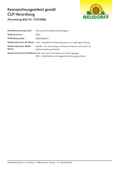 CLP-Kennzeichnungsetikett