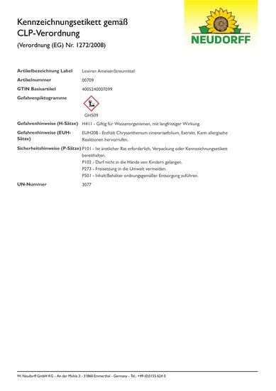 CLP-Kennzeichnungsetikett