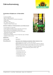NeudoHum Grünpflanzen- & PalmenErde