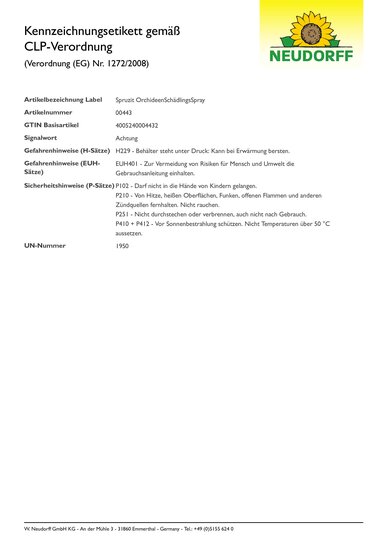 CLP-Kennzeichnungsetikett