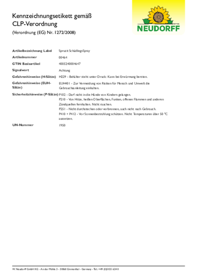 CLP-Kennzeichnungsetikett