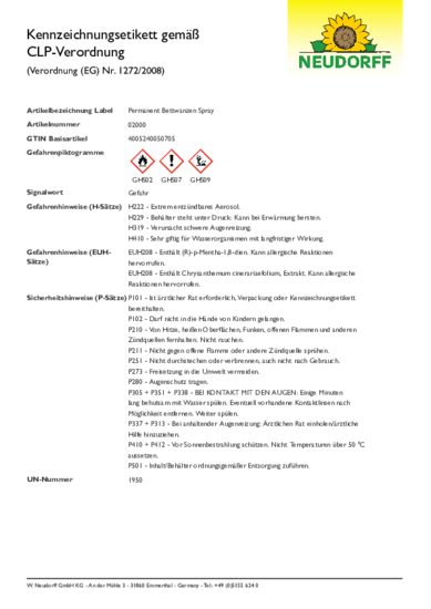 CLP-Kennzeichnungsetikett
