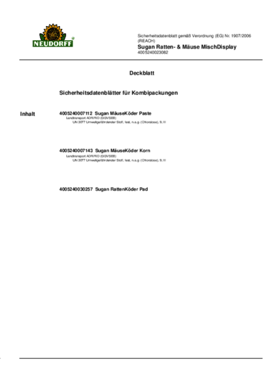 Sugan MäuseKöder Korn