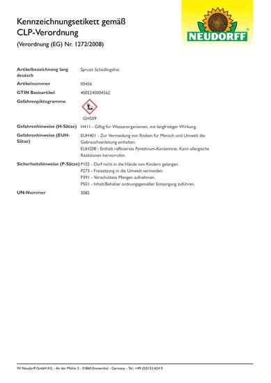 Spruzit Schädlingsfrei
