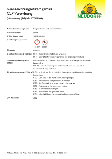 CLP-Kennzeichnungsetikett