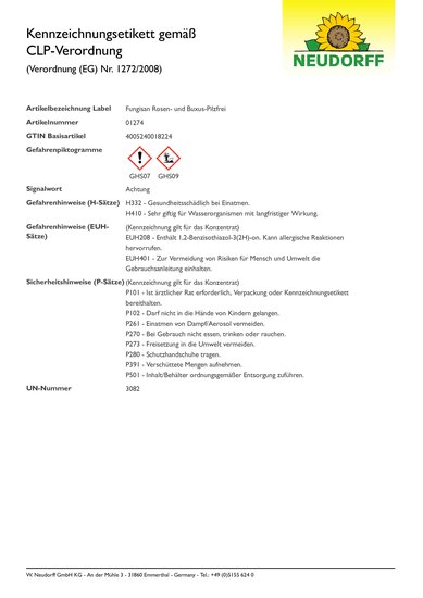 CLP-Kennzeichnungsetikett