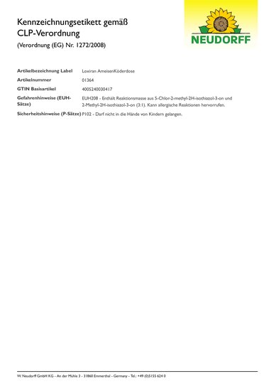 CLP-Kennzeichnungsetikett