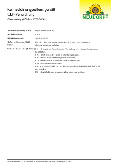 CLP-Kennzeichnungsetikett