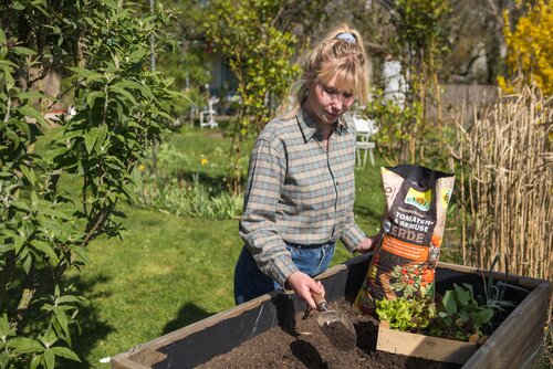 Torffreie Erde für aromatisches Gemüse
