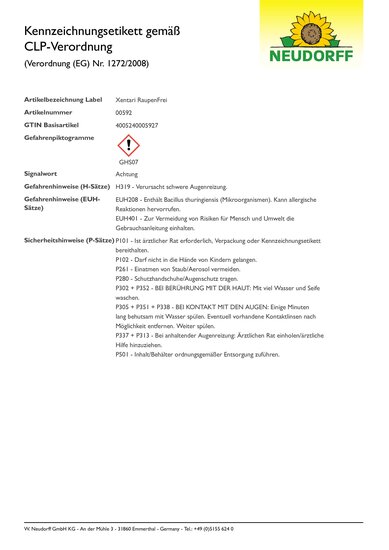 CLP-Kennzeichnungsetikett