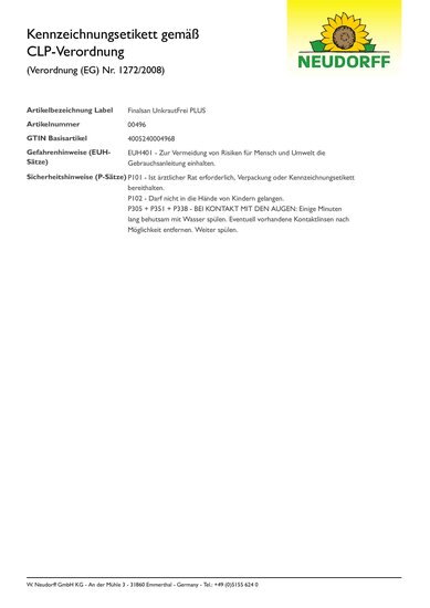 CLP-Kennzeichnungsetikett