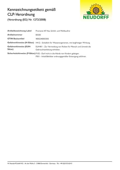 CLP-Kennzeichnungsetikett