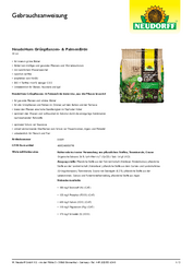 NeudoHum Grünpflanzen- & PalmenErde