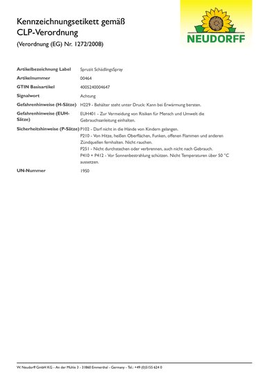 CLP-Kennzeichnungsetikett