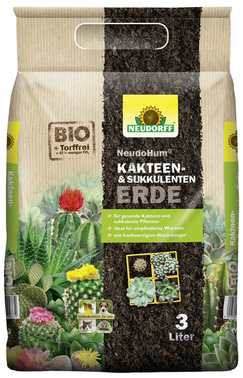 Torffreie Bio-Erde für Kakteen und Sukkulenten