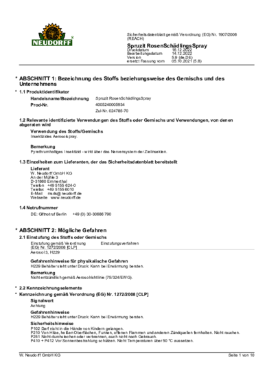Spruzit RosenSchädlingsSpray